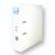 HI-PLUS A4 LEVER ARCH FILE  - 3 SPINE - WHITE