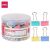 DELI COLOR BINDER CLIPS 25MM 48 PCS / PVC TUBE