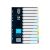 LION PAPER INDEX 12 COLOURS TAB 150gsm