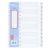 LION  A4 PLASTIC 0.13mm DIVIDER 1-12