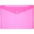 DELI FILE BAG SNAP A4 2C TRANSLUCENT - RED 1X10