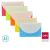 DELI RIO 2P FILE BAG SNAP A5 5C - ASSORTED COLOURS 1X10