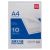 DELI L-REPORT FILE A4 CLEAR 100PK 180 MIC.