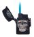 PROF SINGLE BLUEFLAME LIGHTER RASTA SKULLS 1X20