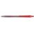 DELI BALL POINT PEN RETRACTABLE LOW VISCOSITY INK 0.7MM RED