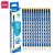 DELI GRAPHITE PENCIL HEXAGONAL BARREL HB W/ERASER BOX OF 12 PCS