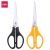 DELI PP STAINLESS STEEL SCISSORS 170MM,BLACK, YELLOW ASST.