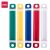 DELI PLASTIC PRONG FASTENERS 2-HOLE 80MM 50 SETS / COLOR BOX